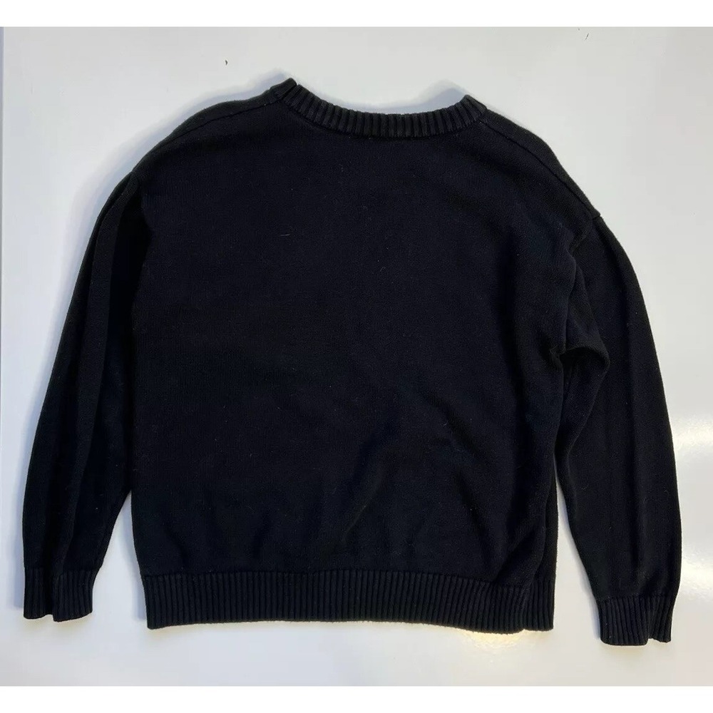 Mocean Knit Sweater Black Inclusive Earth Graphic / Women's Medium - Picture 4 of 4